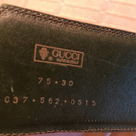 Gucci Vintage Belt, Green with wood buckle